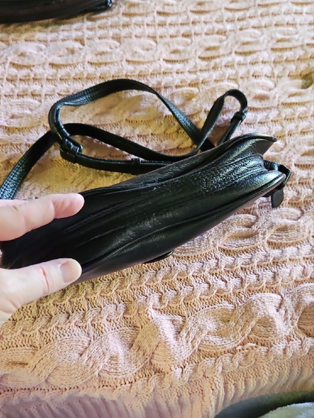 Fossil Black Leather Crossbody Bag - Picture 15 of 16